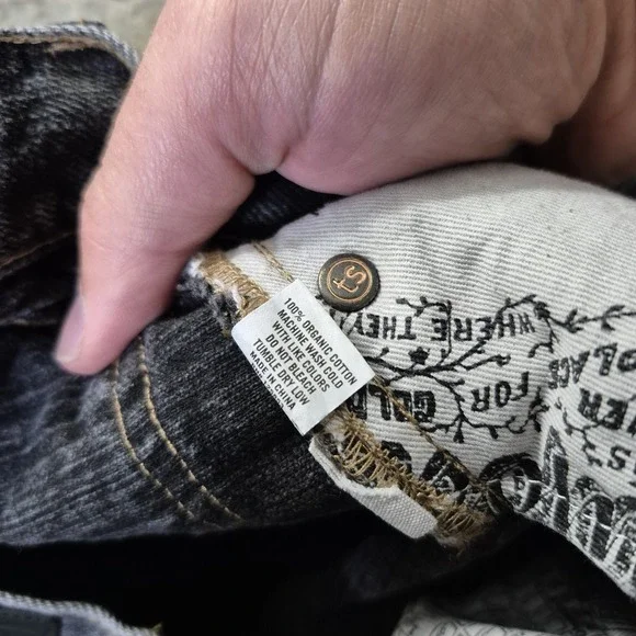 Taylor Stitch Selvedge Jeans Mens 30/34 Faded Black Slim Straight 80s Rock Punk